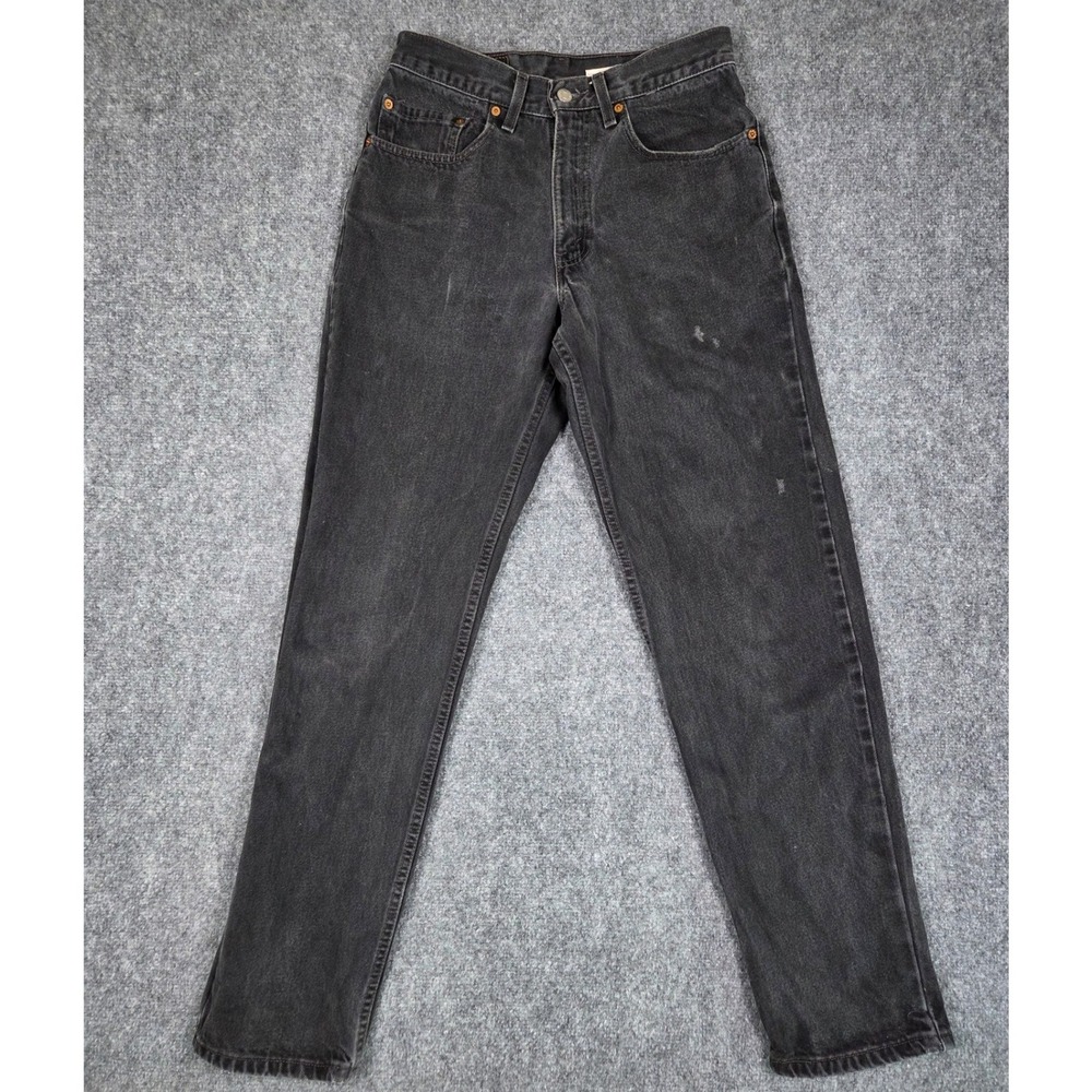 Vintage Levi's 550 Relaxed Fit Jeans Mens 31x34 Black Made in USA Cotton Denim